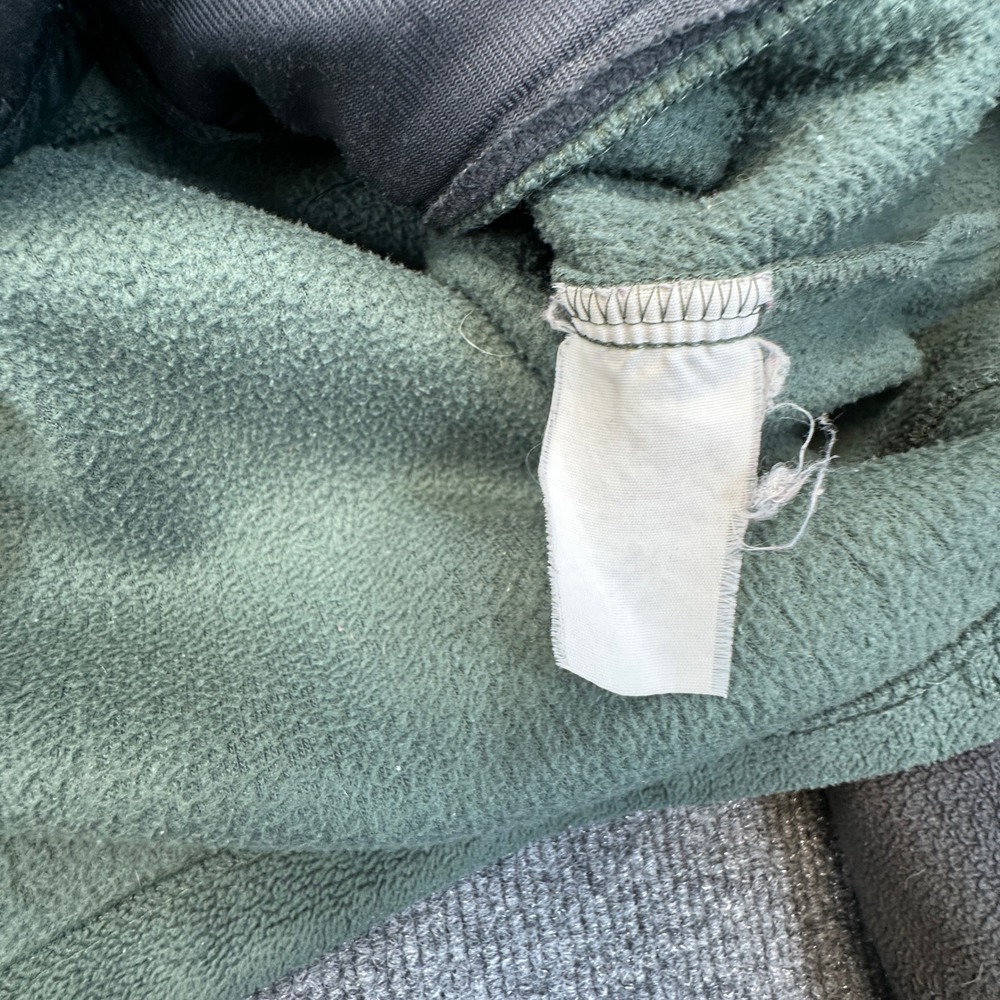 Columbia Interchange Fleece Jacket Men Medium Oversized Boxy Fit Green Gray Zip - Picture 10 of 10